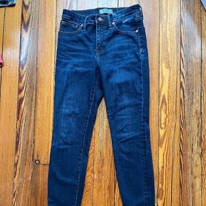 Madewell Women's 9-Inch High Rise Skinny Jeans Larkspur Size 26